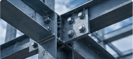 Structural steel bolted connection detail